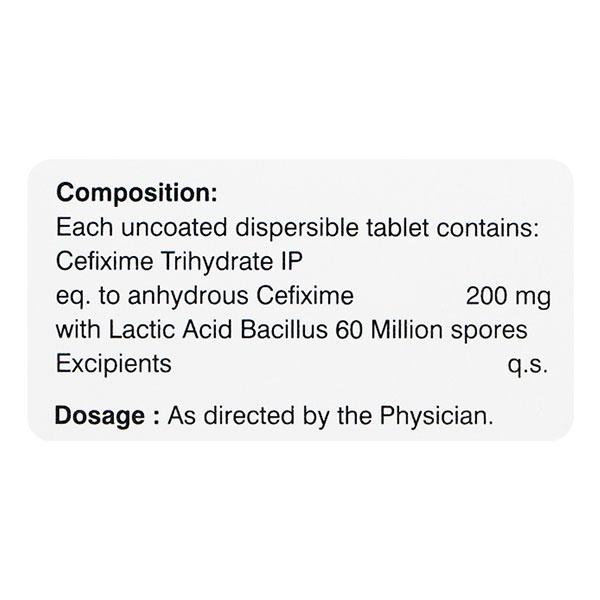 CEFITAXE DT 200 Tablet 10's