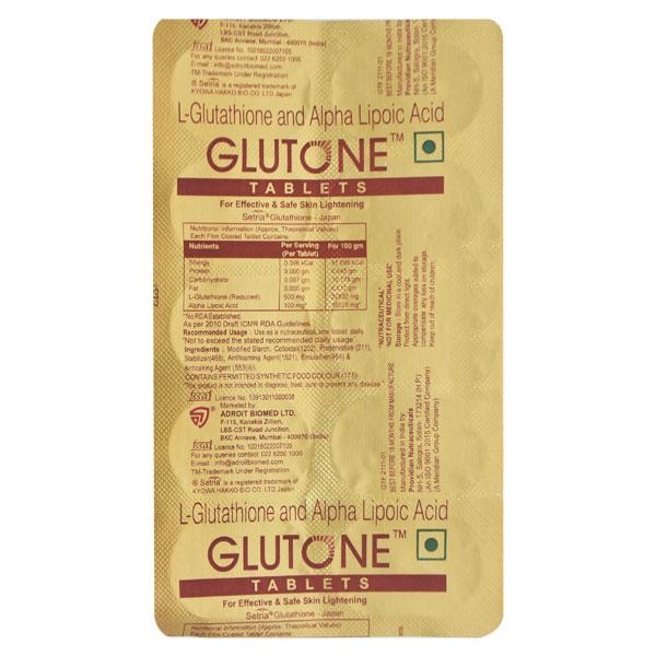Glutone Tablet 10'S