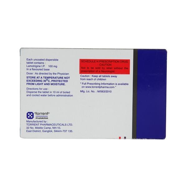 Lamitor DT 100mg Tablet 15'S