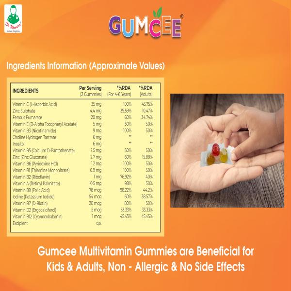 GUMCEE MIX FRUIT FLAVOUR Gummies 30's