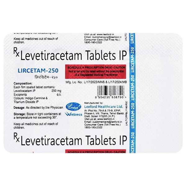 LIRCETAM 250 Tablet 10's