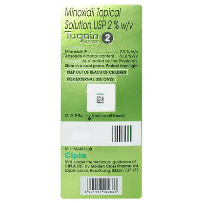 Tugain 2% Solution 60ml - Global Surgicals