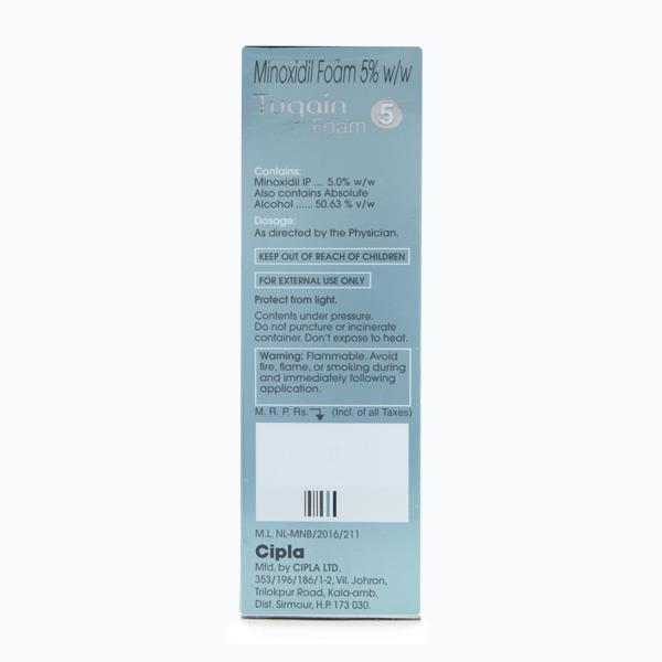 Tugain 5% Foam 60gm - Global Surgicals