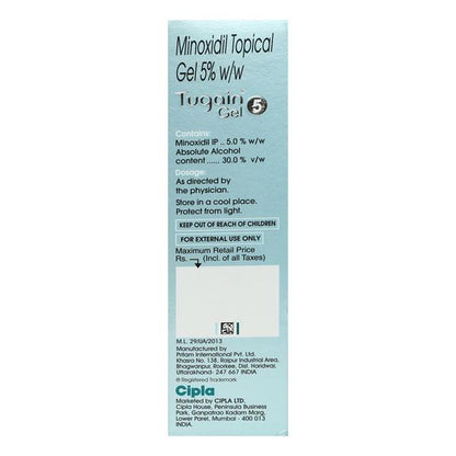 Tugain 5% Gel 60gm - Global Surgicals