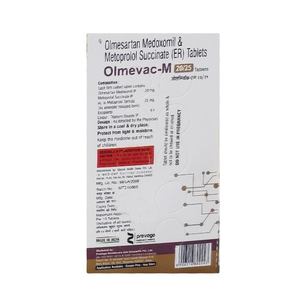 OLMEVAC M 20/25 Tablet 10's