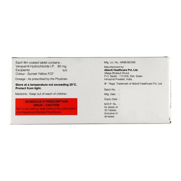 Calaptin 80mg Tablet 10'S