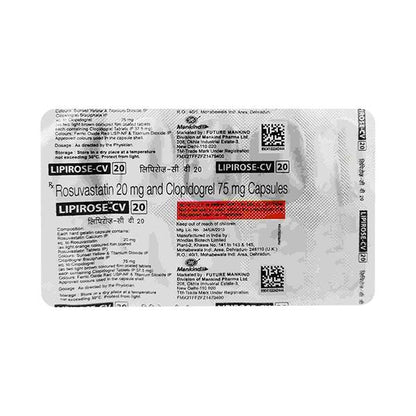 LIPIROSE CV 20 Capsule 10's