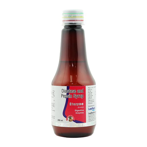 Etazyme Pineapple Flavoured Syrup 200ml