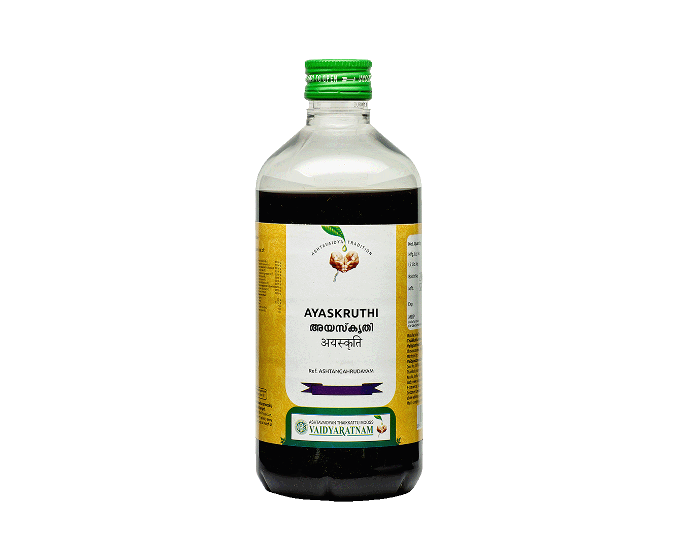 Ayaskrithi 450 ml - Vaidyaratnam Ayurveda