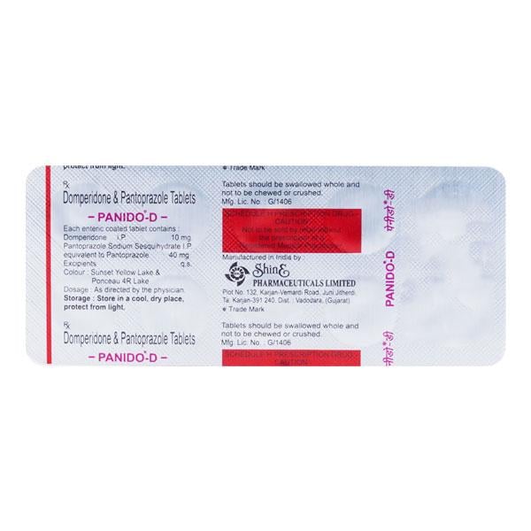 Panido D 10/40mg Tablet 10'S