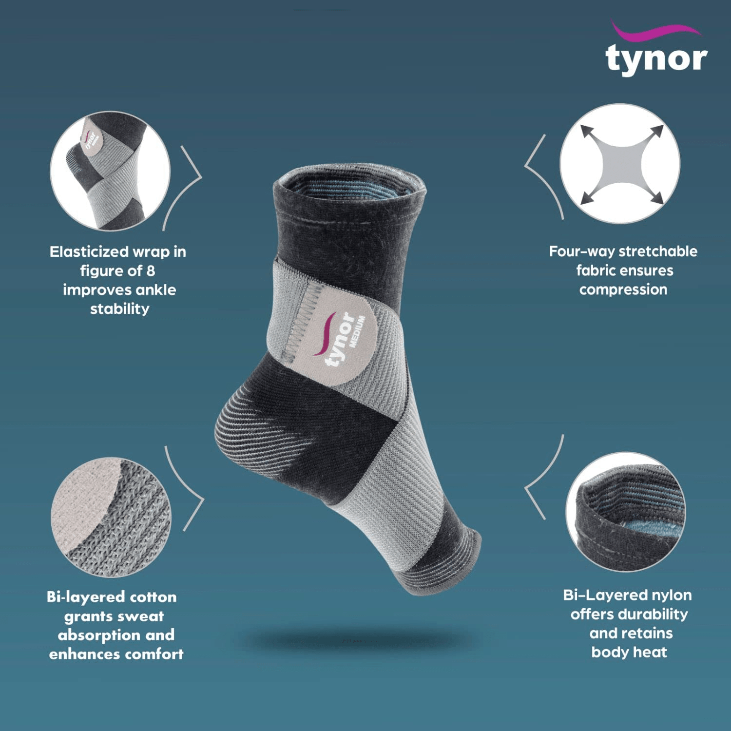 Tynor Ankle Binder - Global Surgicals