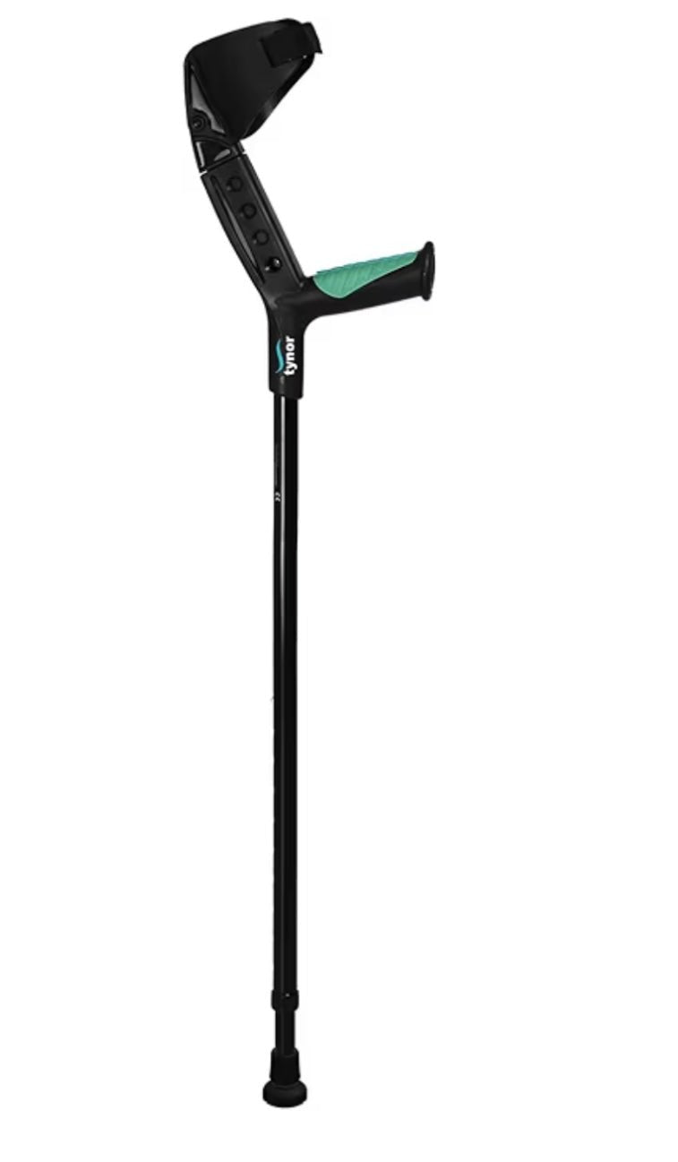 Tynor Elbow Crutch Adjustable (UN) (73 - 97 cm) - Black 1's - Global Surgicals