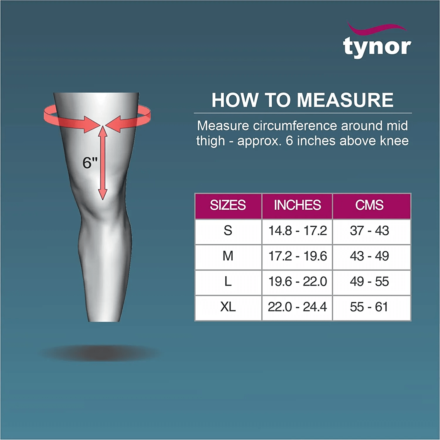 Tynor Urbane Knee Support - Global Surgicals
