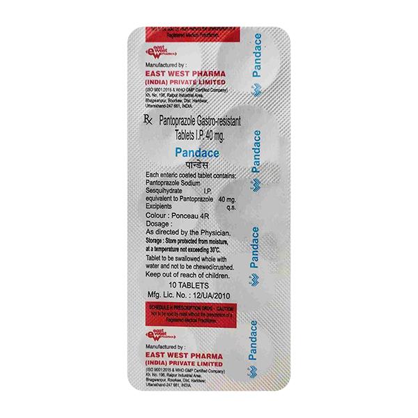 PANDACE 40mg Tablet 10's