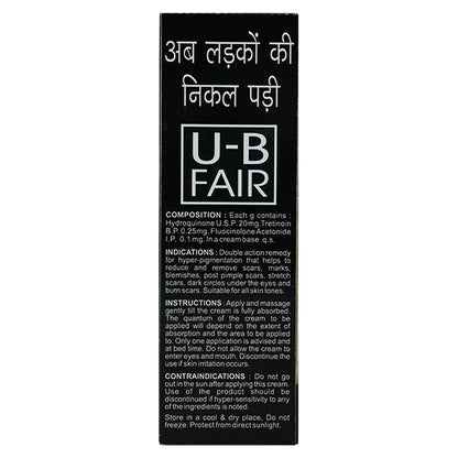 U B Fair For Men Cream 30gm - Global Surgicals