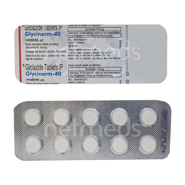 Glycinorm 40mg Tablet 10'S