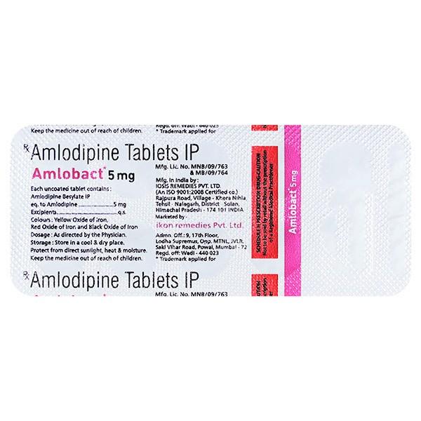 AMLOBACT 5mg Tablet 10's