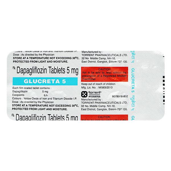 GLUCRETA 5 Tablet 10's