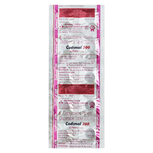 CODIMOL 200mg Tablet 10's