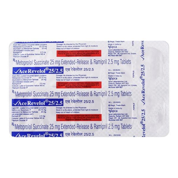 ACE Revelol 25/2.5mg Tablet 10'S