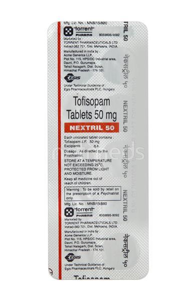 Nextril 50mg Tablet 10'S