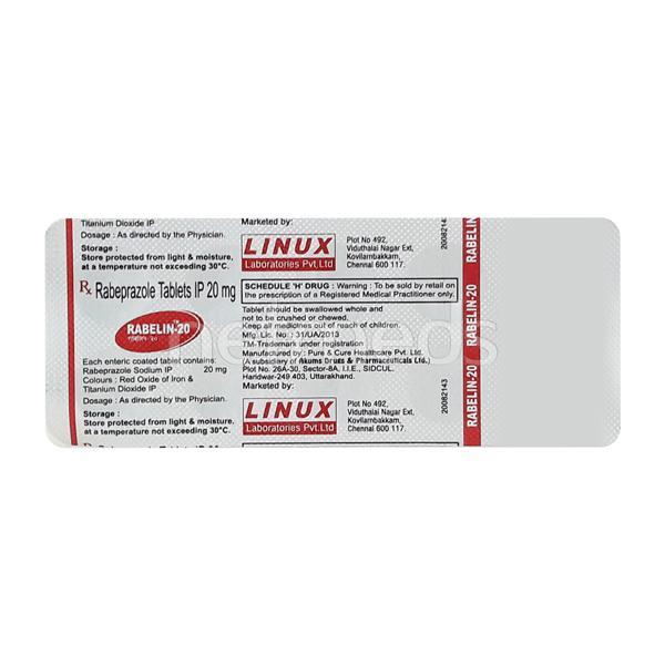 Rabelin 20mg Tablet 10'S