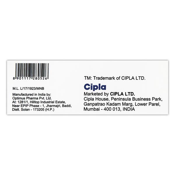 CIPVILDIN 50 Tablet 15's