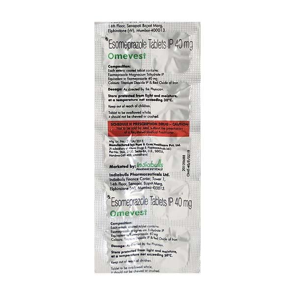 OMEVEST 40mg Tablet 10's