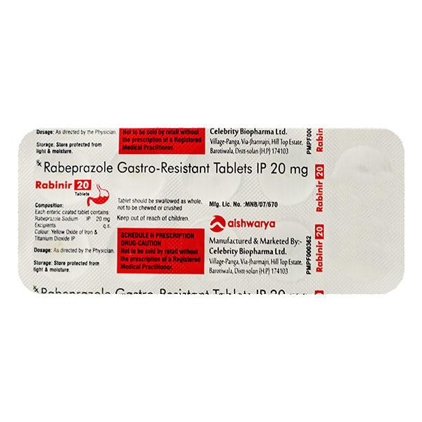 RABINIR 20 Tablet 10's