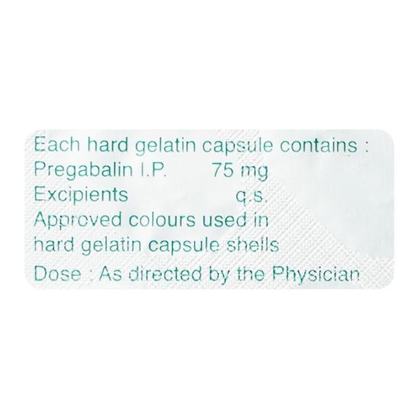 Pregalin 75mg Capsule 15'S