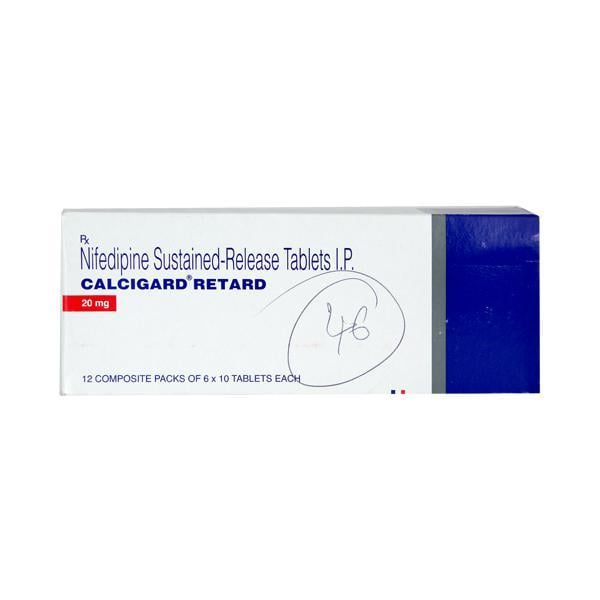Calcigard Retard 20mg Tablet 10'S