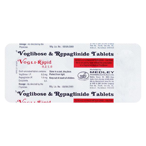 VOGLI RAPID 0.2/1 Tablet 10's