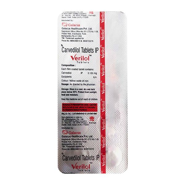 VERILOL 3.125 Tablet 10's