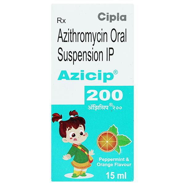 AZICIP 200 PEPPERMINT & ORANGE FLAVOUR Oral Suspension 15ml