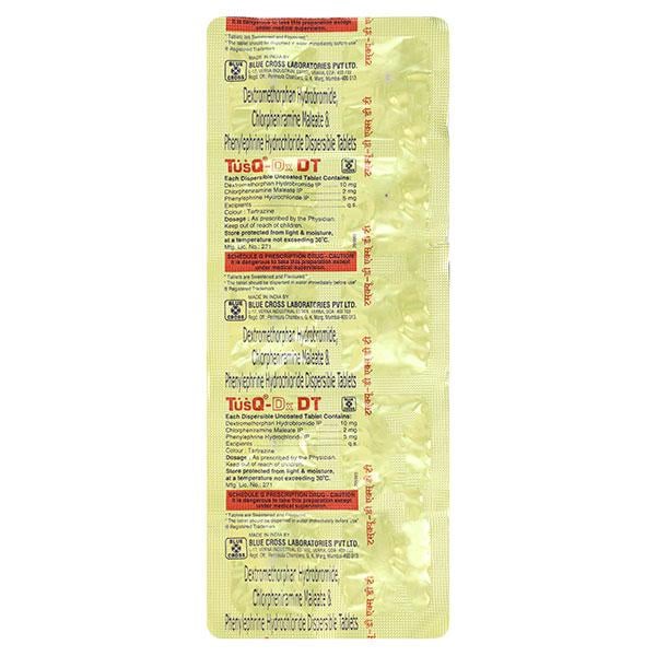 TUSQ DX DT Dispersible Tablet 10's