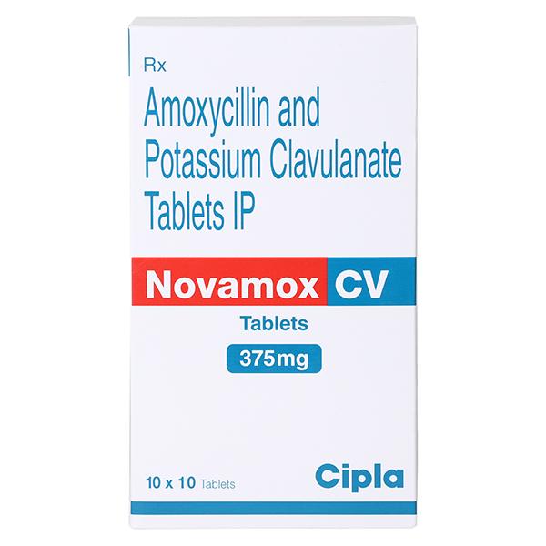 Novamox CV 375mg Tablet 10'S