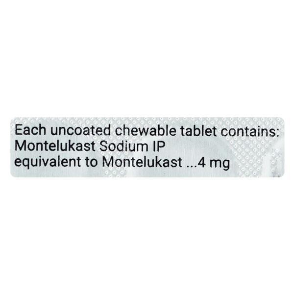 Montair 4mg Chewable Tablet 15'S