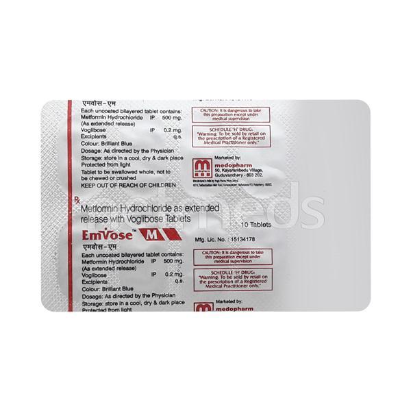 Emvose M Tablet 10'S