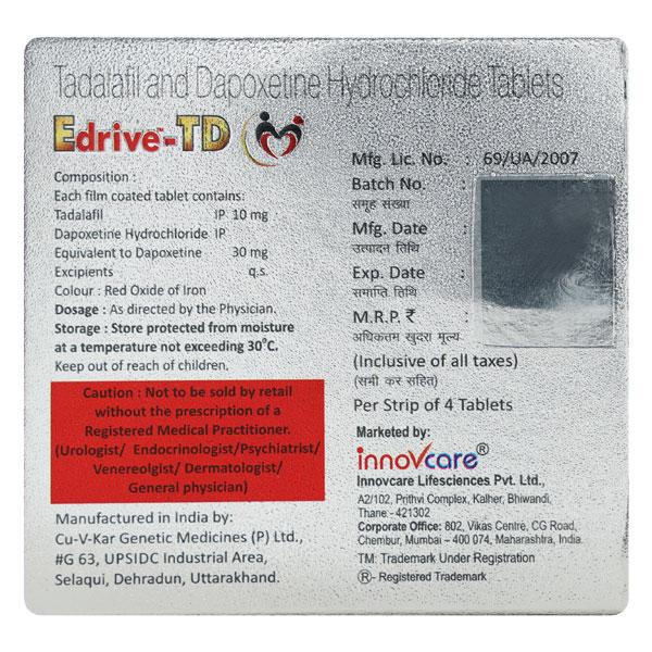 EDRIVE TD Tablet 4's