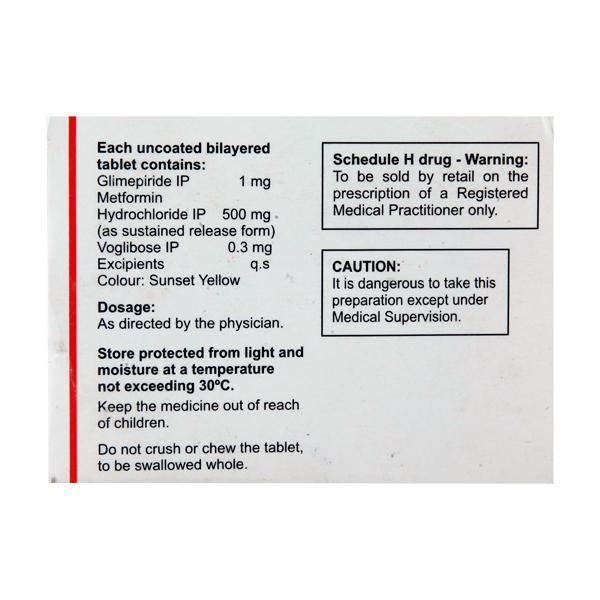 Glisen VM 1/0.3mg Tablet 10'S