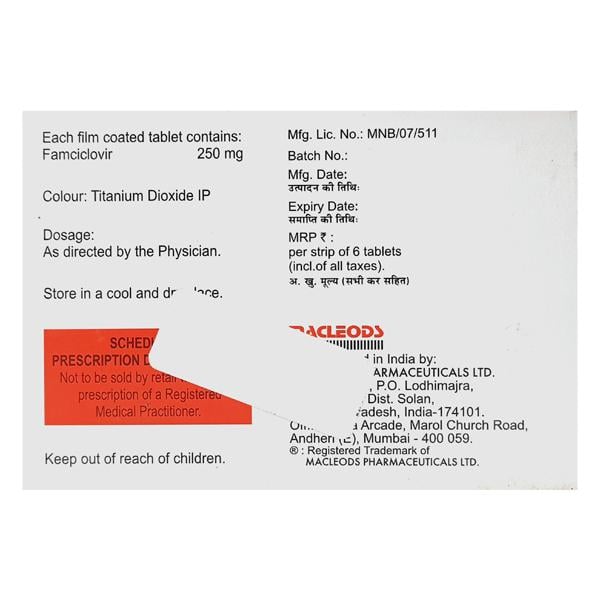 Famcimac 250mg Tablet 6'S