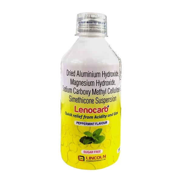 LENOCARB PLUS Sugar Free Peppermint Flavour Suspension 200ml