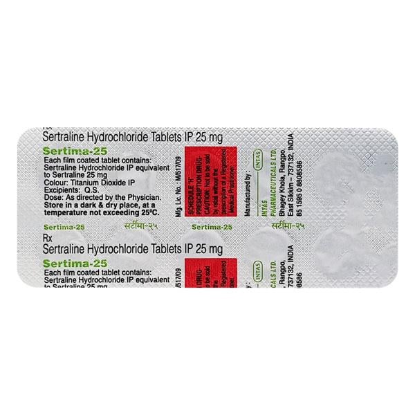 Sertima 25mg Tablet 10'S