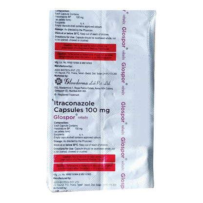 GLOSPOR 100 Capsule 10's