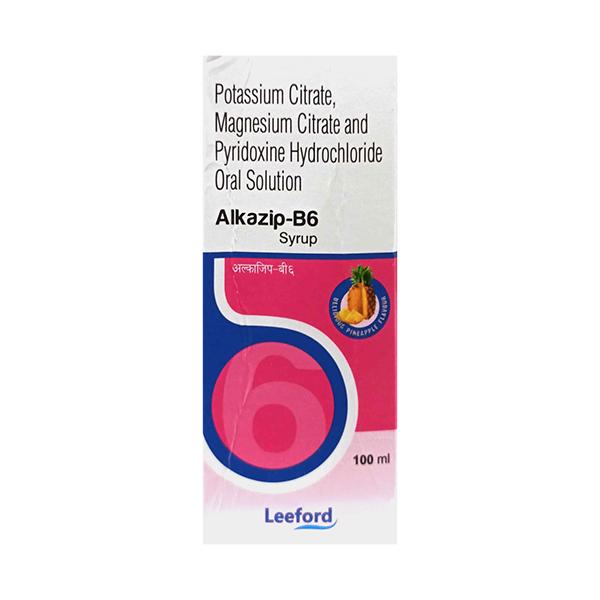 ALKAZIP B6 DELICIOUS PINEAPPLE FLAVOUR Syrup 100ml
