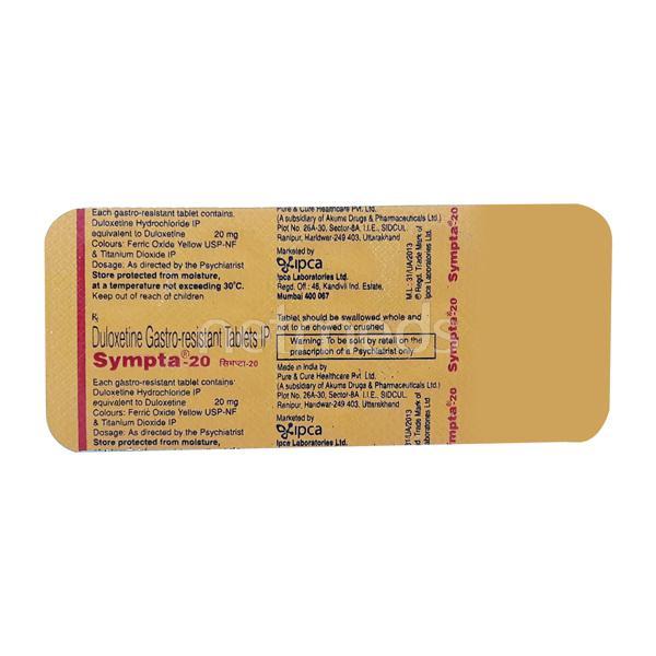 Sympta 20mg Tablet 10'S