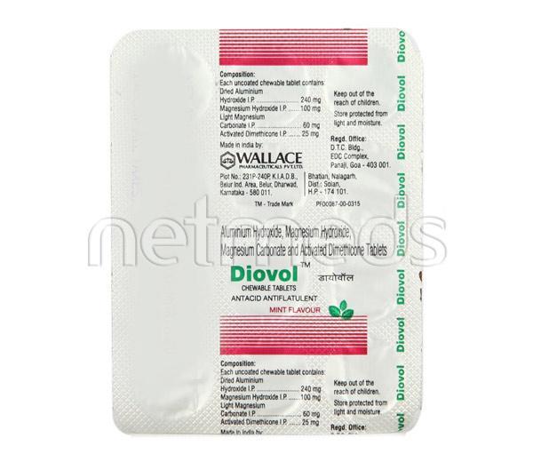 Diovol Mint Chew Tablet 12'S