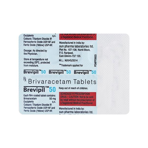 BREVIPIL 50 Tablet 10's