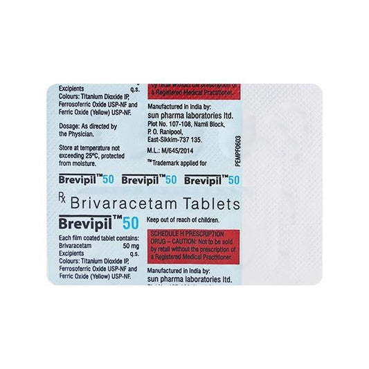 BREVIPIL 50 Tablet 10's