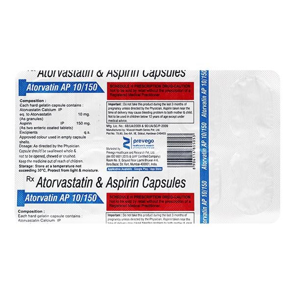 ATORVATIN AP 10/150 Capsule 10's